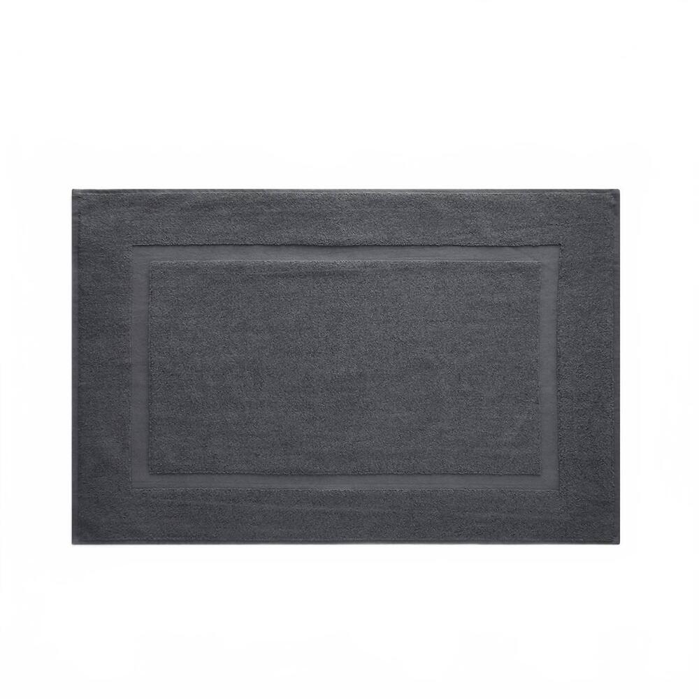 NEW UNDER THE CANOPY classic organic bath mat in charcoal